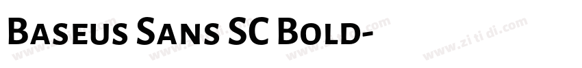 Baseus Sans SC Bold字体转换